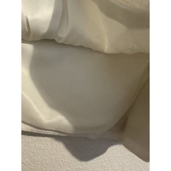 J crew Women’s White Flat Front Pleated Shorts Side Zip Lined With Pockets Sz 10 - Picture 4 of 11